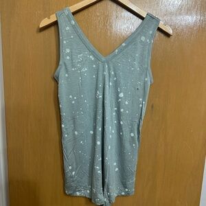 Maurices Gray/Green Splatter Tank Top
